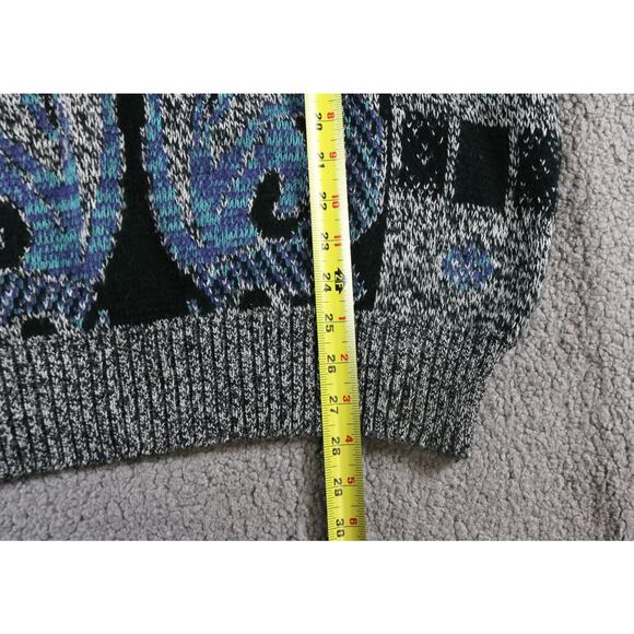 Vintage Barnaby Sweater Mens 1X Geometric Print Virgin Acrylic Coogie Style 90s - Picture 6 of 6